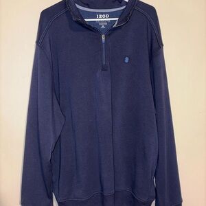 IZOD Dark Blue Performance Half-Zip Pullover